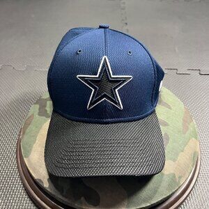 Dallas Cowboys New Era 39Thirty Stretch Fit Cap Navy & Black L/XL NFL Hat